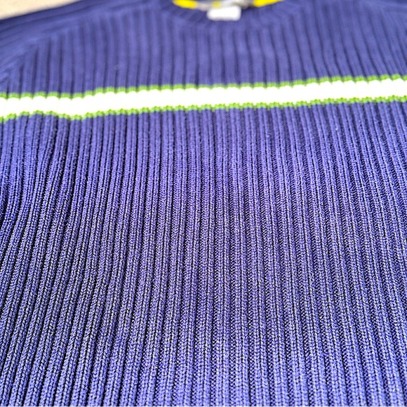 The North Face Men’s Navy Blue Color 55% Acrylic 45% Cotton Chunky Large Sweater - Picture 4 of 15